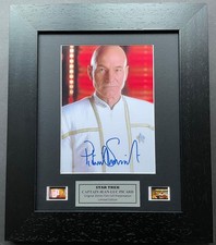 Hand crafted display featuring original filmcells for a Star Trek PICARD fan vSR