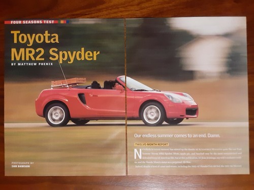 Toyota mr2 spyder magazine - toyota,