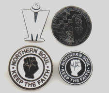 4 Northern Soul MADNESS "Music is for life,live a full one listen to Ska" badge