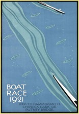 1921 Boat Race Ad London