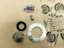 Lambretta Series 1 2 3 Rear Hub Fixing Kit Nut Washer Lock Nut 7mm Shim Kit 34