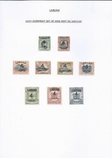 LABUAN 1899 OVERPRINT SET OF
