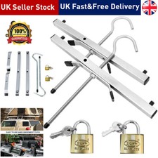 2PCS Heavy Duty Ladder Roof Rack Clamp Clamps Lockable Free Universal Lockable