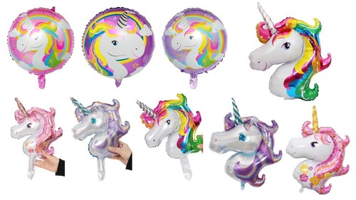 Giant unicorn foil balloons - unicorn,