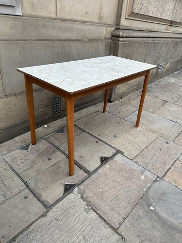 Kitchen table cream marble - table,