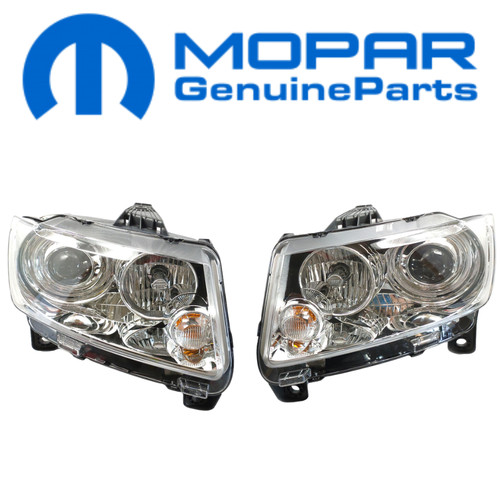 Genuine mopar lhd headlight - 2x,