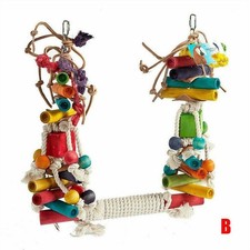 Giant Parrot Swing African Grey Parrot Toy Large Cockatoo Macaw Bird Toy 30*30CM