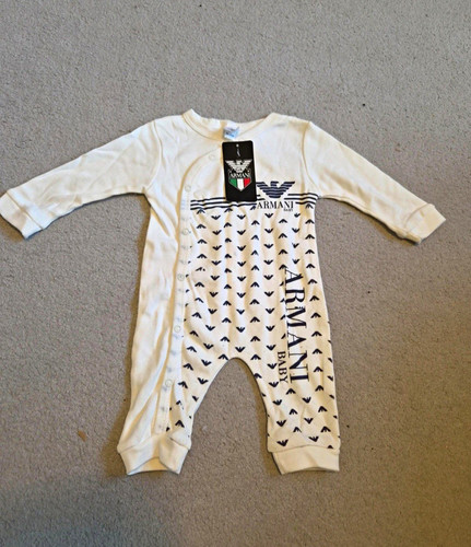 Armani baby logo jersey - armani, cotton