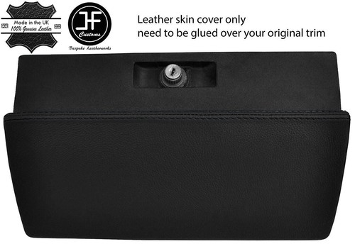 Black stitching glove box real - glove,