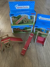 Sylvanian Families Playground Bundle Slide Swing See-Saw TOMY