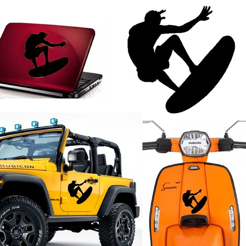 Surf sticker vinyl - vinyl, version