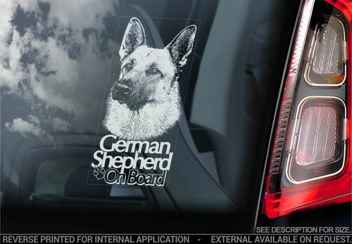 German shepherd car sticker - sticker,