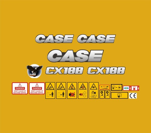 Case cx18b mini digger decal - cx18b,