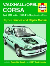 For Vauxhall/Opel - Corsa Petrol 1997-2000 Service & Repair Manual 3921 Haynes