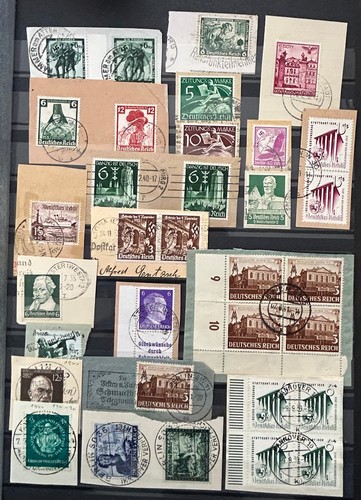 Job lot stamps ww2 german - job,