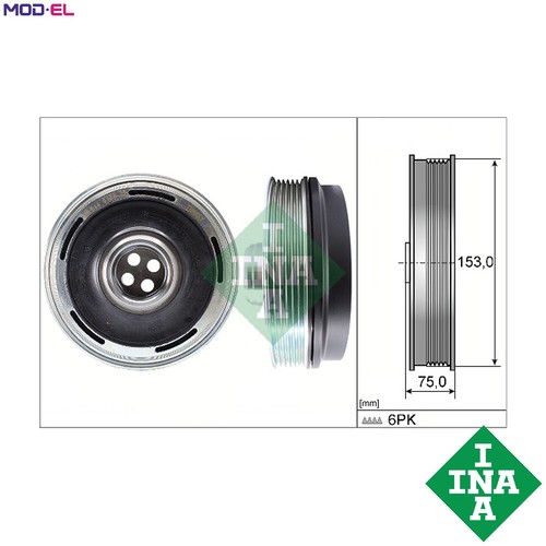 Belt pulley crankshaft 544 - crankshaft,