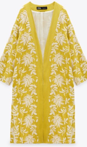 Zara floral leaf - , embroidered
