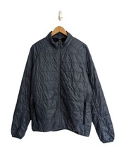 ISOBAA Mens Coat SIZE XL Merino Wool Insulated Puff Jacket Quilted Navy Blue 