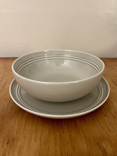 Blue grey ceramic plate - m&s,