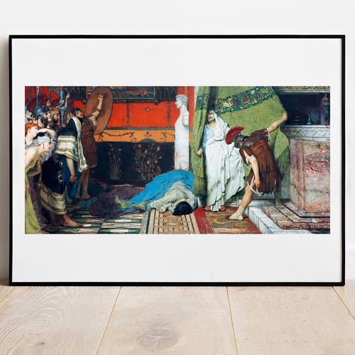 Alma tadema print - print, death
