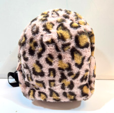 Primark Girls Pink Leopard Print Fluffy Bag Perfect for Nursery / School