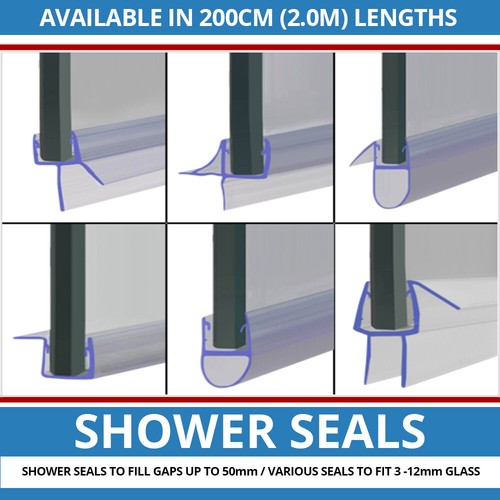 Vertical shower door seal - vertical,