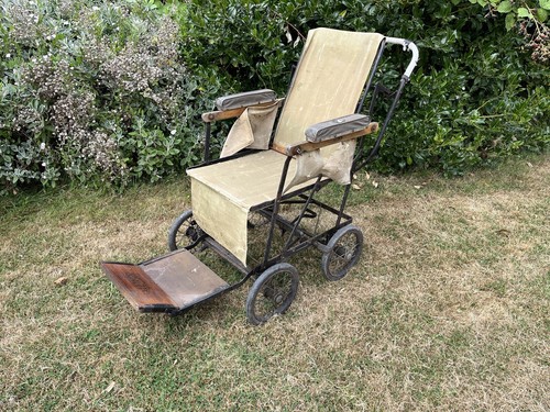 Antique allwin wheelchair ww1 - antique,