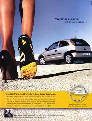 Paper advertising car opel - -,