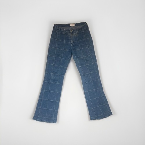 Vintage y2k blue checkered - blue,