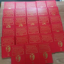 Barbara cartland red hardback - red,