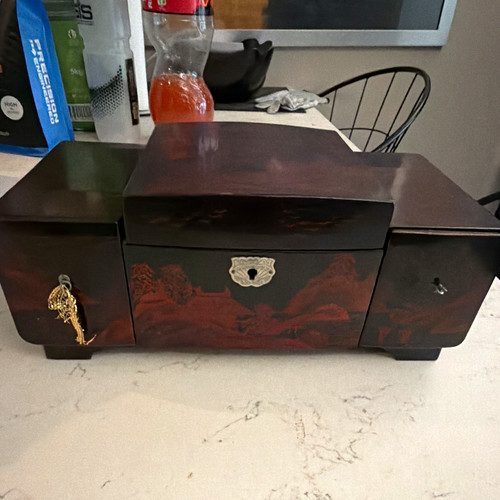 Japanese black red lacquer - japanese,