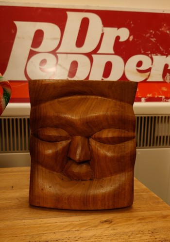 Vintage hand carved wooden - vintage,