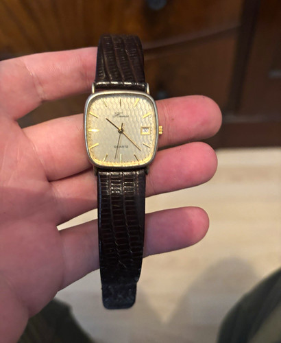 Men quartz square gold - men's,