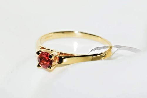 Vintage 18ct gold - vintage, padparadscha