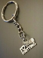 Silver "I Love Knitting"