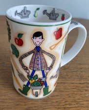 Vintage Gleneagles Bone China Male Head Gardener Coffee Mug Cup Novelty Gift VGC