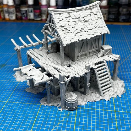 Ruined store house fantasy - store,