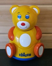 Vintage Chicco Yellow  Bear Roly Poly Shape Sorter VGC