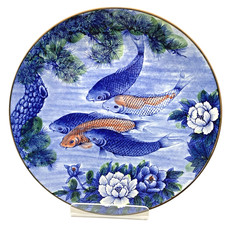 Japanese Koi Carp Plate –