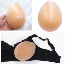 2 PCS Mastectomy Prosthesis Silicone Breast Forms Bra Insert Teardrop Fake Boobs