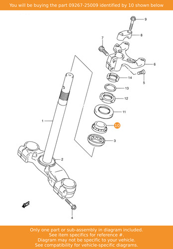 Suzuki bearing - suzuki, (25x47x15)