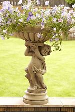 PAIR OF LARGE STONE CHERUB