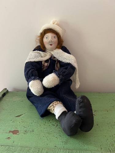 Vintage handmade cloth doll - vintage,