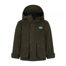 Ridgeline Childrens Spiker Jacket Waterproof/Wind-proof -Hood -Deep Forest/Olive