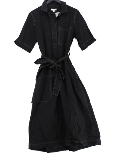 Cos shirt midi dress black - midi,