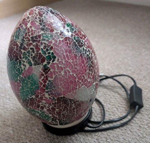 Mosaic egg shaped - shaped, lamp