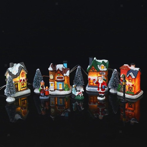 Village led light figurines - up,