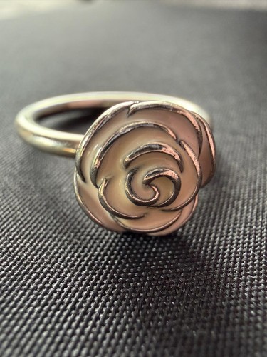 Pandora white enamel rose - pandora,