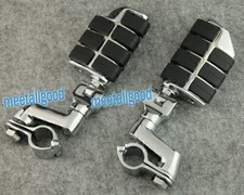2x Chrome Rearset Footrest