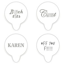 Swear Craft Stencil Rude Funny